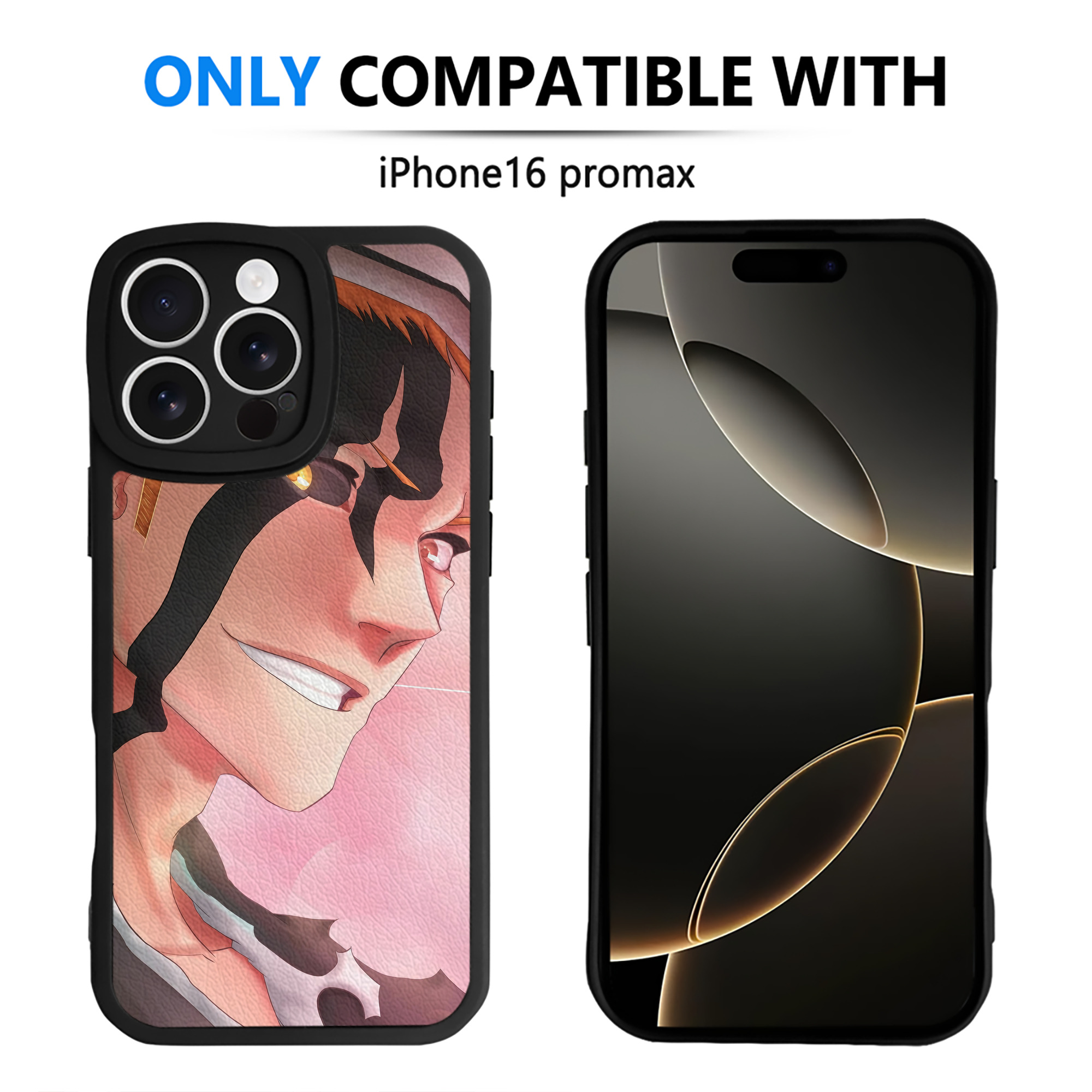 （画像用） ブリーチ BLEACH 【iPhone 16シリーズ対応】シリコンスマホケース（レザー調） 材質：シリコン